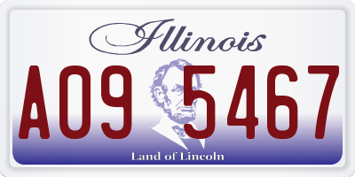 IL license plate A095467