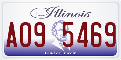 IL license plate A095469
