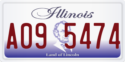 IL license plate A095474