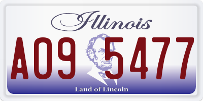 IL license plate A095477