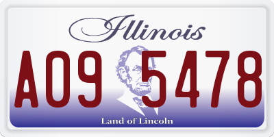IL license plate A095478