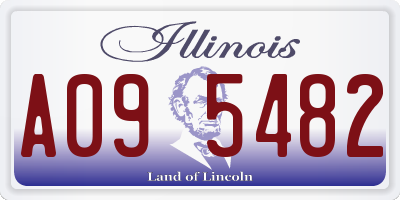 IL license plate A095482