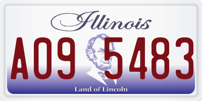 IL license plate A095483