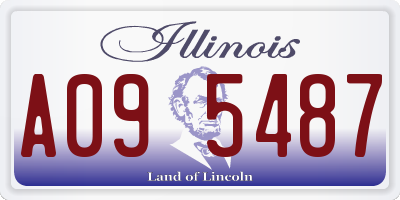 IL license plate A095487