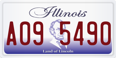 IL license plate A095490