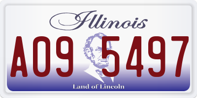 IL license plate A095497