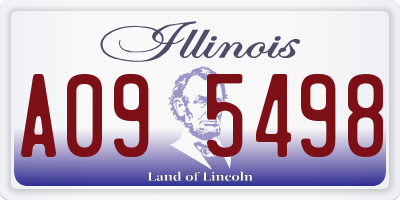 IL license plate A095498