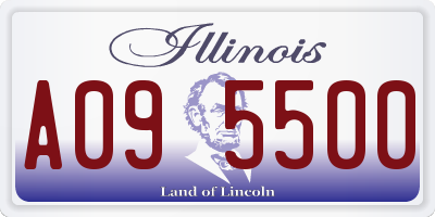 IL license plate A095500
