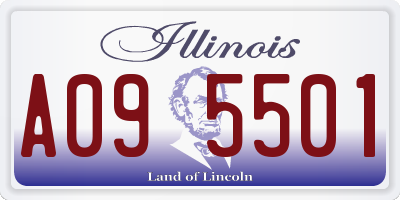 IL license plate A095501