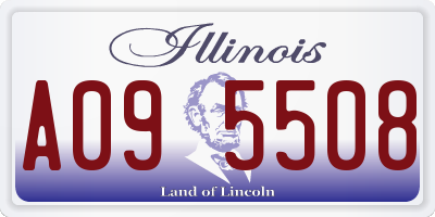 IL license plate A095508