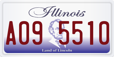 IL license plate A095510