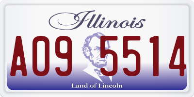 IL license plate A095514