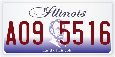 IL license plate A095516