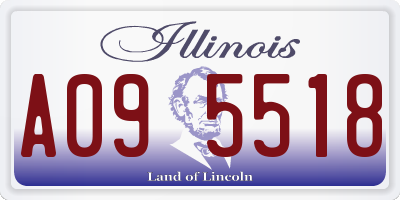 IL license plate A095518