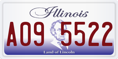 IL license plate A095522