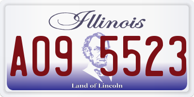 IL license plate A095523