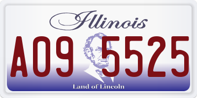 IL license plate A095525