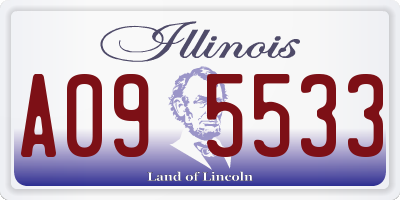 IL license plate A095533