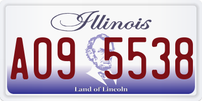 IL license plate A095538