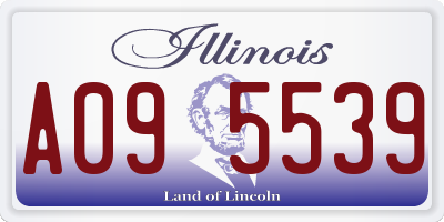 IL license plate A095539