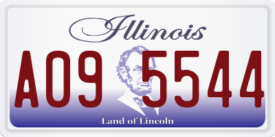 IL license plate A095544