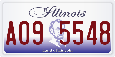 IL license plate A095548