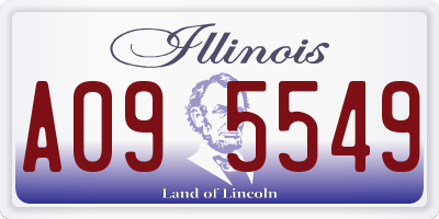 IL license plate A095549