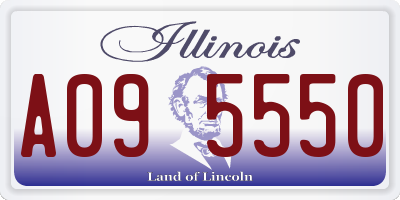 IL license plate A095550