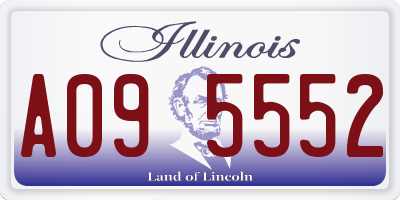 IL license plate A095552