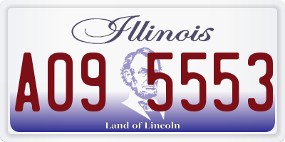 IL license plate A095553