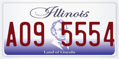 IL license plate A095554