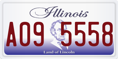 IL license plate A095558