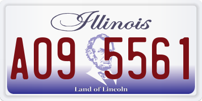 IL license plate A095561