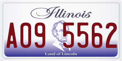 IL license plate A095562