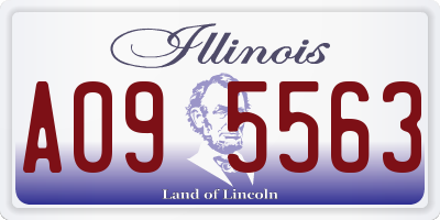 IL license plate A095563
