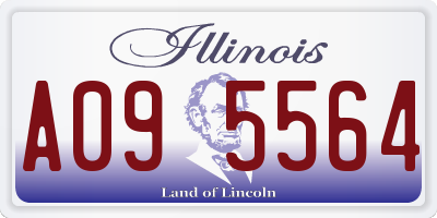 IL license plate A095564