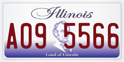 IL license plate A095566
