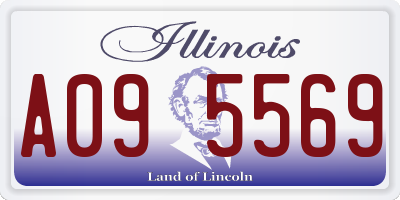 IL license plate A095569