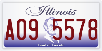 IL license plate A095578