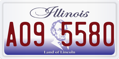 IL license plate A095580