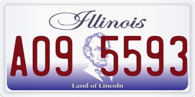 IL license plate A095593
