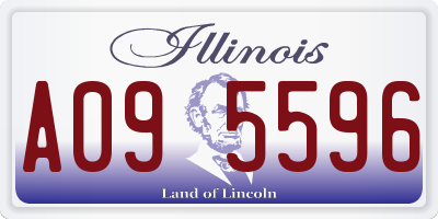 IL license plate A095596