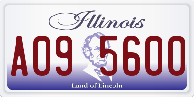 IL license plate A095600