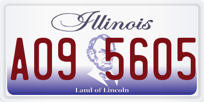 IL license plate A095605
