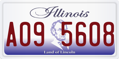 IL license plate A095608