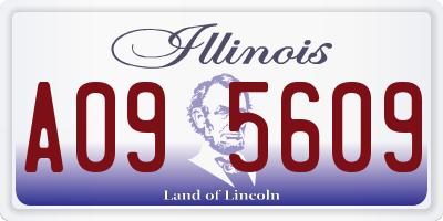 IL license plate A095609