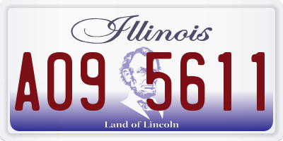 IL license plate A095611