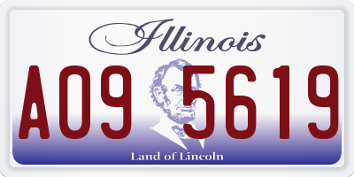 IL license plate A095619