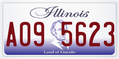 IL license plate A095623