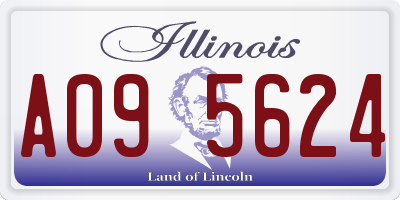 IL license plate A095624